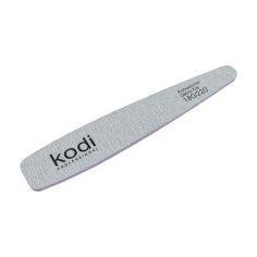 Акція на Пилка для нігтів Kodi Professional 180/220 грит конусна, сіра, 178*32*4 мм від Eva