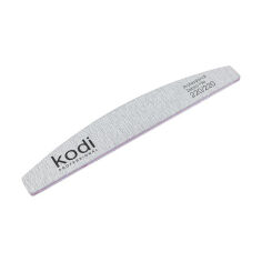 Акція на Пилка для нігтів Kodi Professional 220/220 грит полумісяць, світло-сіра, 178*28*4 мм від Eva