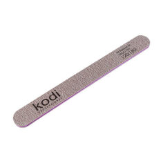 Акція на Пилка для нігтів Kodi Professional 120/180 грит пряма, коричнева, 178*19*4 мм від Eva