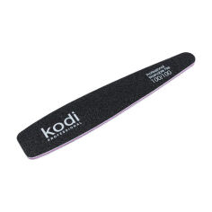 Акція на Пилка для нігтів Kodi Professional 100/100 грит конусна, чорна, 178*32*4 мм від Eva
