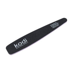 Акція на Пилка для нігтів Kodi Professional 180/220 грит конусна, чорна, 178*32*4 мм від Eva