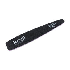 Акція на Пилка для нігтів Kodi Professional 80/80 грит конусна, чорна, 178*32*4 мм від Eva