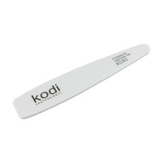 Акція на Пилка для нігтів Kodi Professional 80/80 грит конусна, біла, 178*32*4 мм від Eva