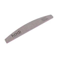 Акція на Пилка для нігтів Kodi Professional 120/240 грит полумісяць, коричнева, 178*28*4 мм від Eva
