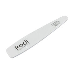 Акція на Пилка для нігтів Kodi Professional 100/150 грит конусна, біла, 178*32*4 мм від Eva