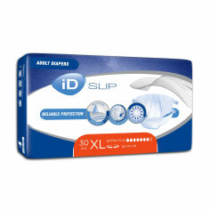 Акция на Підгузки для дорослих ID Slip Extra Plus, розмір XL (120-170 см), 30 шт от Eva