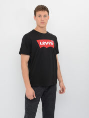 Акция на Футболка бавовняна довга чоловіча Levi's Graphic Set-In Neck 17783-0137 S Black от Rozetka