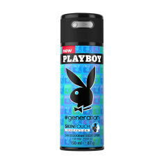 Акція на Парфумований дезодорант-спрей Playboy Generation чоловічий, 150 мл від Eva