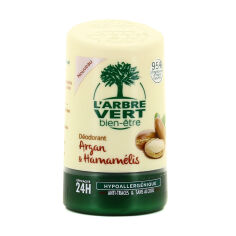 Акция на Кульковий дезодорант L'Arbre Vert з екстрактами аргану та гамамелісу, гіпоалергенний, жіночий, 50 мл от Eva