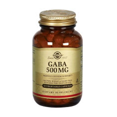 Акция на Дієтична добавка в капсулах Solgar GABA Гамма-аміномасляна кислота, 500 мг, 50 шт от Eva