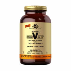 Акция на Вітамінно-мінеральний комплекс Solgar Formula VM-75 без заліза, 180 таблеток от Eva
