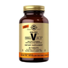 Акція на Харчова добавка мультивітаміни в таблетках Solgar Formula VM-75 Iron-Free без заліза, 90 шт від Eva