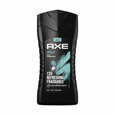 Акція на Гель для душу 3 в 1 Axe Apollo 12H Refreshing Fragrance, чоловічий, 400 мл від Eva