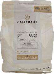 Акція на Шоколад бельгійський Callebaut №W2 Білий у дропсах 2.5 кг від Rozetka
