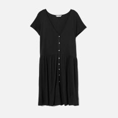 Акція на Сукня коротка літня жіноча H&M 0753071-0 M Чорна (CA2000001547953_KAY2000000679969) від Rozetka