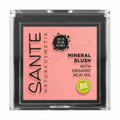Акция на Компактні біорум'яна для обличчя Sante Natural Mineral Blush 1 Mellow Peach, 5 г от Eva