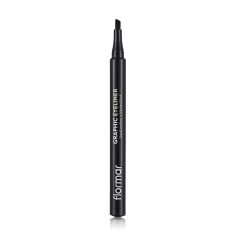 Акція на Підводка-фломастер для очей Flormar Graphic Eyeliner Black, 1 мл від Eva