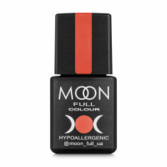Акція на Гель-лак Moon Full Сolor Hypoallergenic Gel Рolish 125 оранжево-червоний, 8 мл від Eva