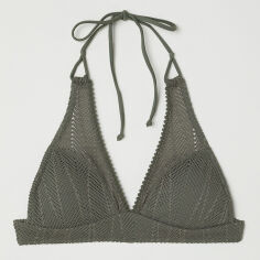 Акція на Верхня частина купальника жіноча H&M 609332 36 Хакі від Rozetka