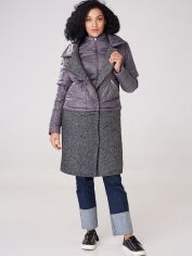 Акция на Куртка зимова жіноча Alberto Bini 4038-1 38 Сіра от Rozetka