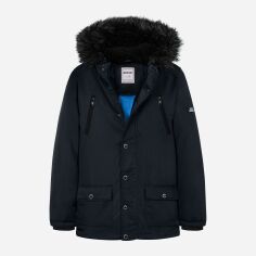 Акция на Дитяча зимова куртка для хлопчика Minoti 11COAT 20 37383TEN 128-134 см Темно-синя от Rozetka