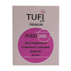 Акція на Педикюрний диск-основа Tufi Profi Podo зі змінними файлами, 10 шт (5*180 грит + 5*100 грит) (0101566) від Eva