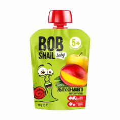 Акція на Фруктове пюре Bob Snail Яблуко-манго для дітей від 5 місяців, 10*90 г від Eva