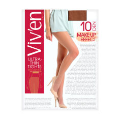 Акція на Колготки жіночі Viven petty Make Up Effect Ultra-Thin Tights, 10 DEN, натурель, розмір 2 від Eva