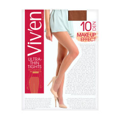 Акция на Колготки жіночі Viven petty Make Up Effect Ultra-Thin Tights, 10 DEN, натурель, розмір 4 от Eva