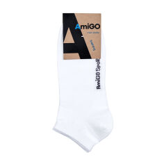 Акция на Шкарпетки чоловічі AmiGO SS02 спортивні, білі, розмір 25 от Eva