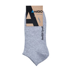 Акція на Шкарпетки чоловічі AmiGO SS02 спортивні, сірі, розмір 25 від Eva