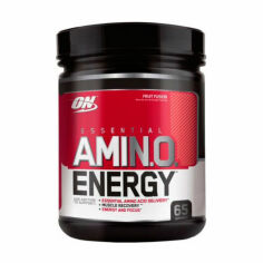 Акція на Харчова добавка Амінокислота в порошку Optimum Nutrition Essential Amino Energy Fruit Fusion, 585 г від Eva