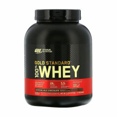 Акция на Дієтична добавка протеїн Optimum Nutrition 100% Whey Gold Standard Молочний шоколад, 2.27 кг от Eva