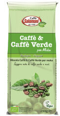 Акція на Органічна кава Salomoni Verde bio з додаванням зеленої кави 250 г від Rozetka