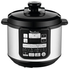 Акція на Мультиварка-скороварка MOULINEX Initial Pressure CE620D34 від Rozetka