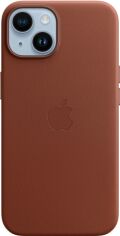 Акция на Панель Apple MagSafe Leather Case для Apple iPhone 14 Umber (MPP73RM/A/MPP73ZE/A) от Rozetka