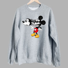 Акция на Світшот Love&Live Mickey is crazy LLP02331 S Сірий от Rozetka