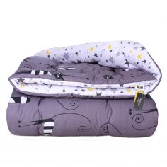 Акція на Ковдра антиалергенна MirSon з Eco-Soft Зима №4091 Color Fun Line Whales 155x215 від Rozetka