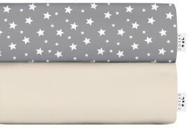 Акція на Набір простирадл Cosas Set Sheet Beige Starfall Grey 155х240 2 шт. від Rozetka