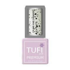 Акція на Матовий топ для гель-лаку Tufi Profi Premium Crumb And Shimmer Top Matte з шимером та дрібною крихтою, 8 мл від Eva