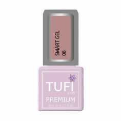 Акція на Універсальний рідкий гель для нігтів Tufi Profi Premium Smart Gel 08 Вуаль, 8 мл від Eva