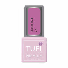 Акція на База для гель-лаку Tufi Profi Premium Color Base 022 Рожевий кварц, 8 мл від Eva