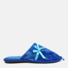 Акція на Жіночі домашні тапочки з закритим носком FX shoes 15099-2 40-41 26 см Блакитні від Rozetka