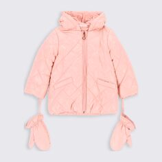 Акция на Дитяча зимова куртка для дівчинки Coccodrillo Outerwear Girl Newborn ZC2152101OGN-033 86 см Рожева от Rozetka