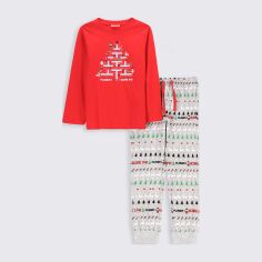 Акція на Піжама (футболка з довгими рукавами + штани) для хлопчика Coccodrillo Pyjamas ZC2448117PJS-022 104 см Червона від Rozetka