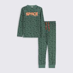 Акція на Дитяча піжама для хлопчика Coccodrillo Pyjamas ZC2448118PJS-012 92 см Оливкова від Rozetka