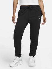 Акция на Спортивные штаны на флисе женские Nike Club Fleece Pant DQ5191-010 XS Черные от Rozetka