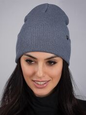Акція на Шапка жіноча Malisa Рів'єра ML3842 54-58 Сталева від Rozetka