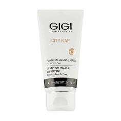 Акція на Платинова маска для обличчя та зони декольте Gigi City Nap Platinum Heating Mask для всіх типів шкіри, 75 мл від Eva
