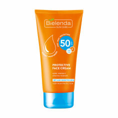 Акция на Сонцезахисний крем для обличчя Bielenda Protective Face Cream SPF 50 для сухої і чутливої шкіри, 50 мл от Eva